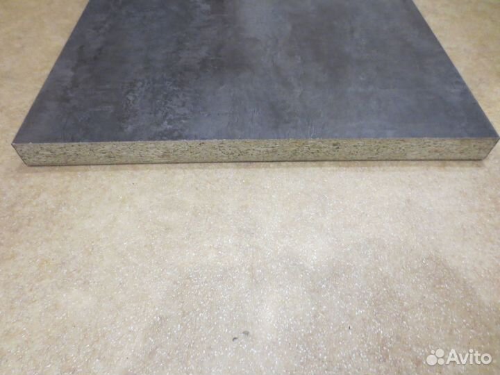 Столешница Бетон темный 91x3.8x60 см лдсп, остаток