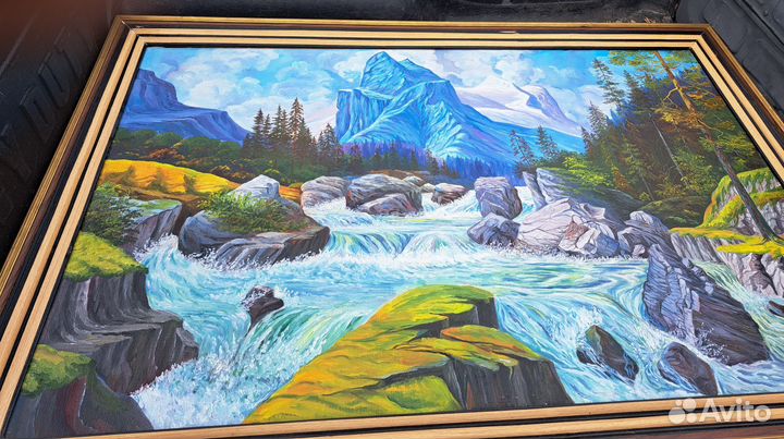 Картина Золотые пороги-самородки Хакасии