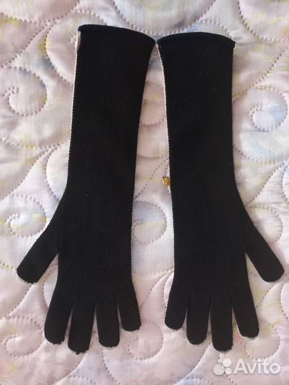 Перчатки удлиненные шерстяные, Италия