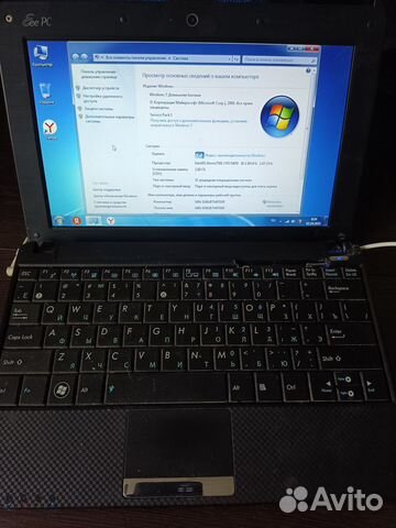 Asus Eee PC 1001PX ноутбук 10