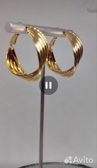 Итальянские серьги 