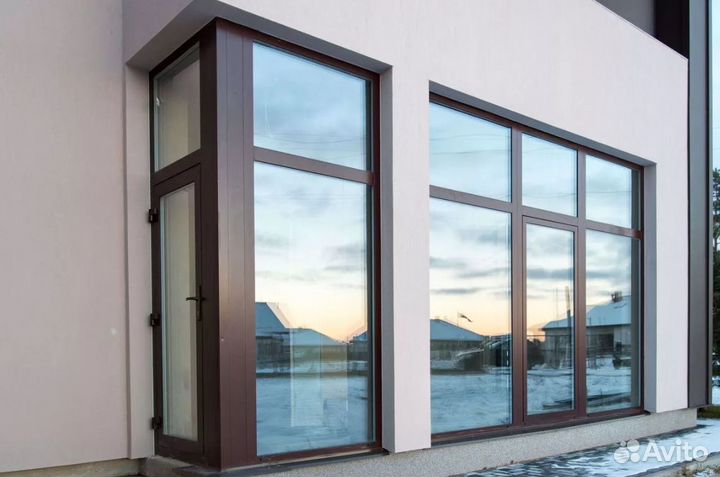 Фасадное остекление из алюминиевого профиля