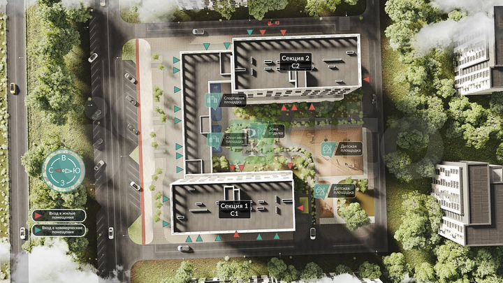 2-к. квартира, 60 м², 3/10 эт.