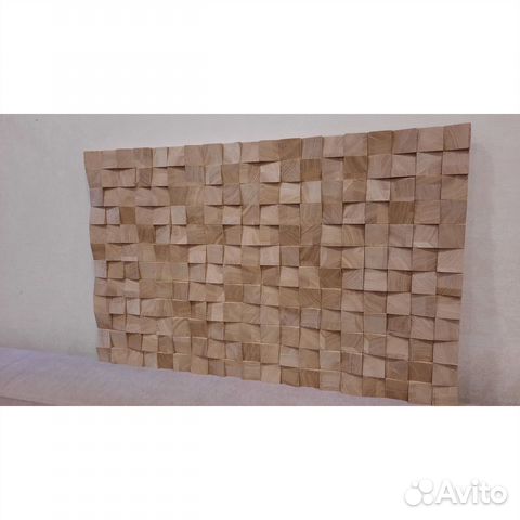 Современное деревянное 3d панно на стену