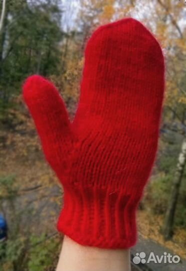 Варежки спицами