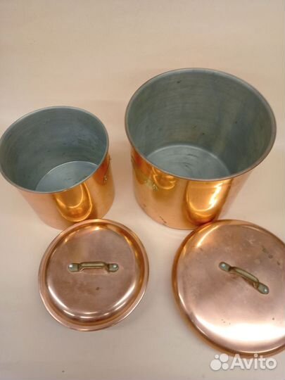 Медные банки для сыпучих продуктов