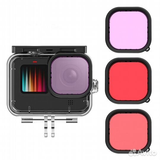Светофильтры Для бокса GoPro Hero 9/10/11/12 (3 Шт