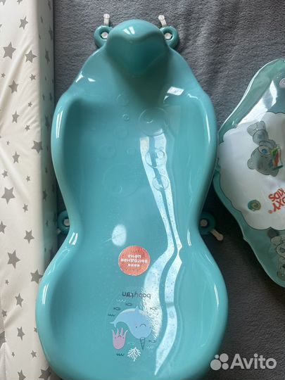 Горка для купания, пеленальный столик, круг