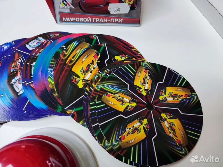 Игра настольная со звонком Тачки 5+