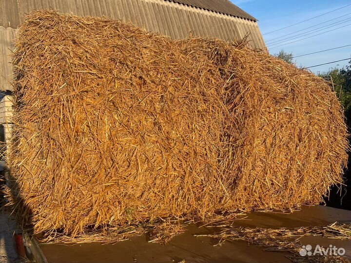 Солома в рулонах