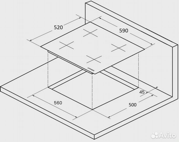 Индукционная вар. поверхность Kuppersberg ICS 604