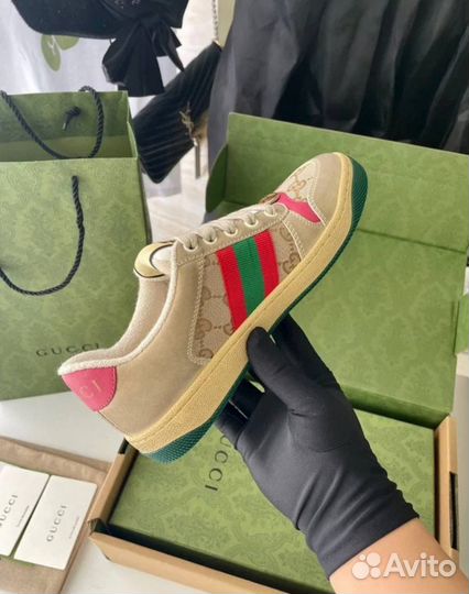 Кеды женские Gucci премиум