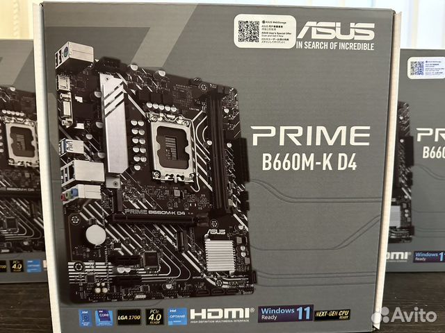 Материнская плата asus prime B660M-K D4 купить в Москве | Электроника ...