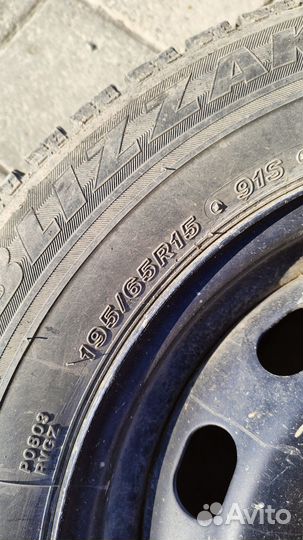 Bridgestone blizzak revo gz r15 5*108 штамповка