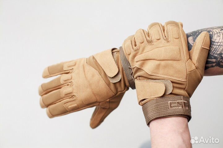 Тактические универсальные перчатки esdy хаки
