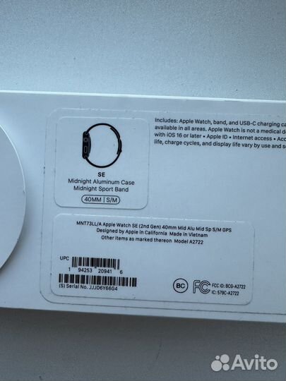 Apple watch se 2022 40mm размер (S-M)