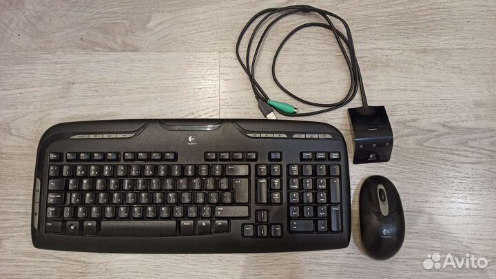 Беспроводная клавиатура и мышь logitech