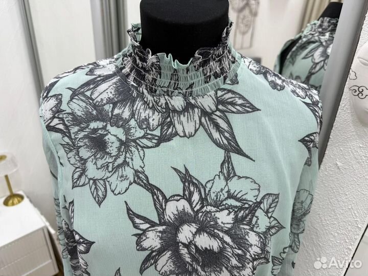 Шифоновая блузка денскся 44 46