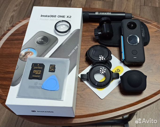 Insta 360 one x2 (камера, защита, крепеж, с.палка)