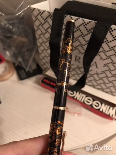 Новая перьевая ручка wing sung 227 золото
