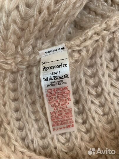 Комплект шапка и снуд для девочки зимние