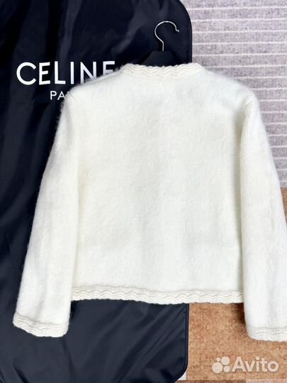 Белый женский жакет Celine