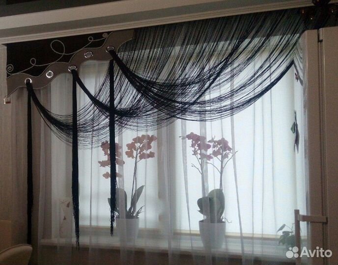 Шторы, тюль, кисея, нити