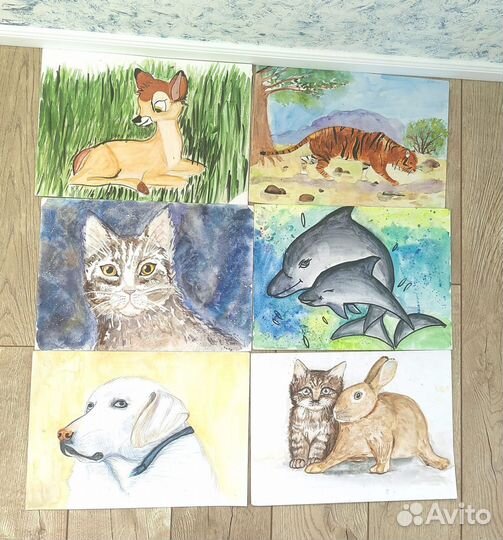 Рисунки на заказ в садик, школу