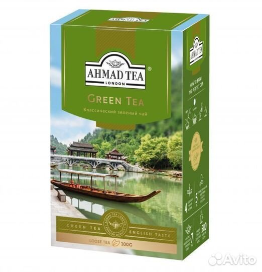 Опт - Чай Ahmad Green 100г
