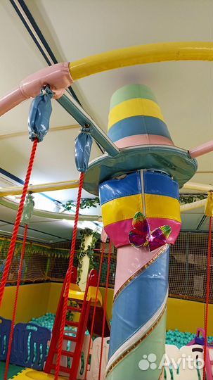 Карусель мягкий модуль детской площадки