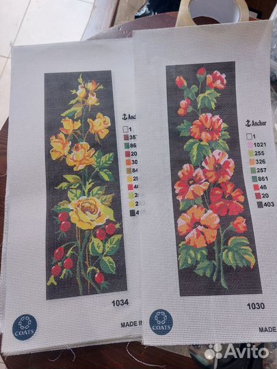 Винтаж. Вышивка крестом. Италия