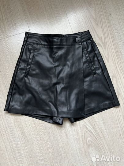 Юбка шорты 42 экокожа