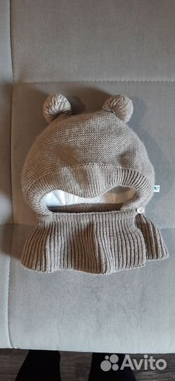 Шапка-шлем зимняя детская 42-44