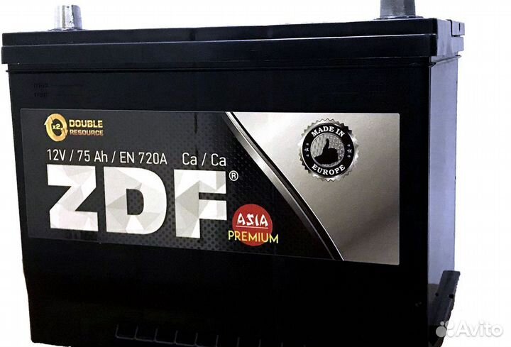Аккумулятор ZDF premium asia 75 Ah- 720 A