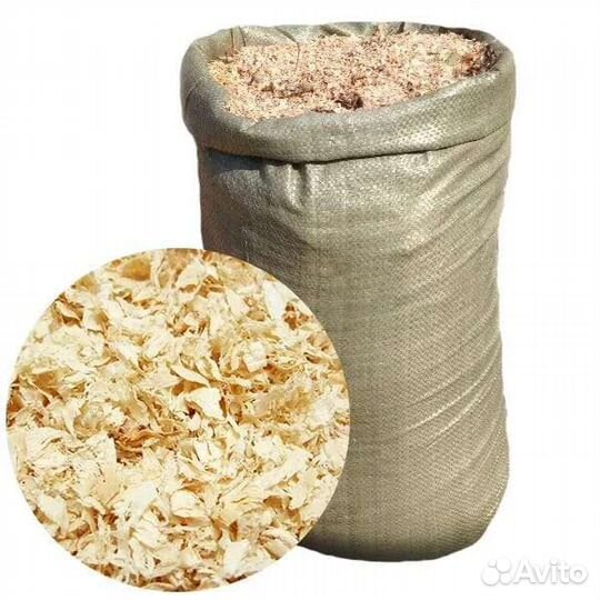 Опилки, стружка в мешках