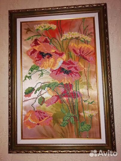 Картина вышитая бисером