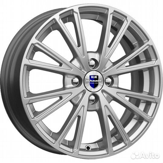 Диски K&K Меандр 6x16 4*108 ET48 DIA63.3 Сильвер Литой