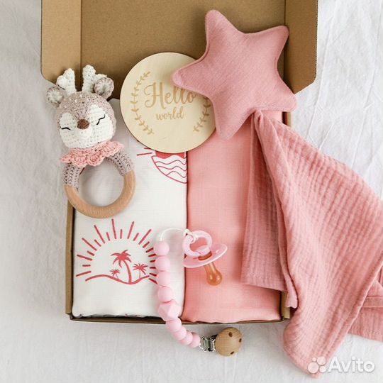 Детские наборы с пеленками на подарок