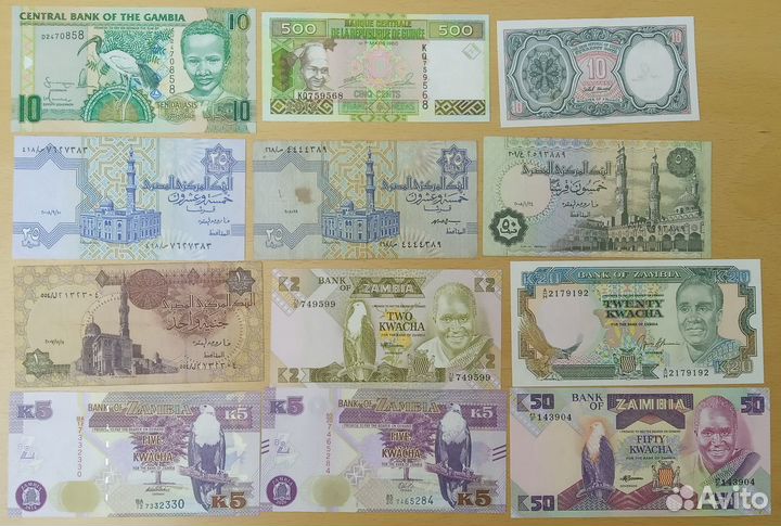 Банкноты. Африка