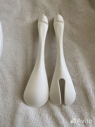 Салатник с сервировочными ложками Qualy