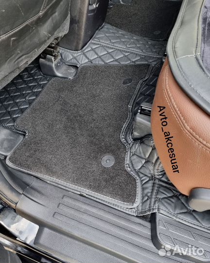 3D Коврики Toyota Land Cruiser Prado 150 - Черные