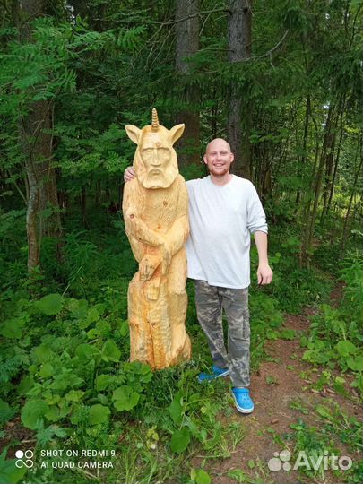 Фигуры садовые из дерева