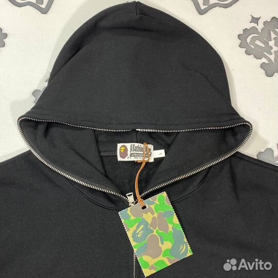 Full Zip Hoodie Bape black