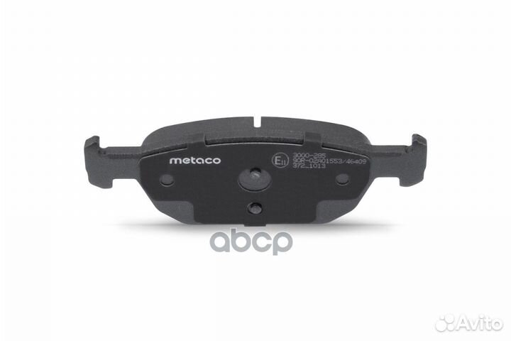 Колодки тормозные передние к-кт 3000-285 metaco