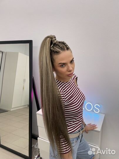 Афрохвост,косы с канекалоном,брейды,афрокосы