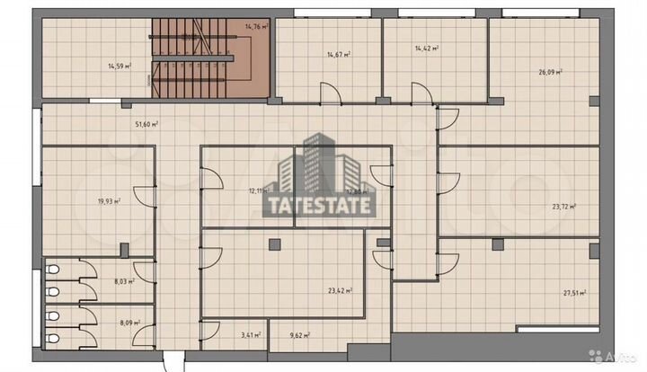 Блок офис в 21 веке 310 метров