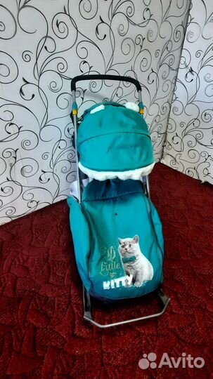 Детские санки коляска ника