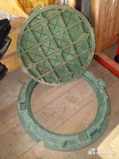 Люк канализационный полимерный круглый