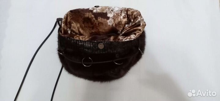 Сумка женская натуральная кожа из норки