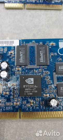Видеокарта AGP 2x Nvidia vanta LT 16MB